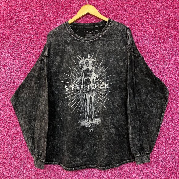 Sleep Token Rain Mineral Wash Long Sleeve T-Shirt 2XL - Picture 1 of 5